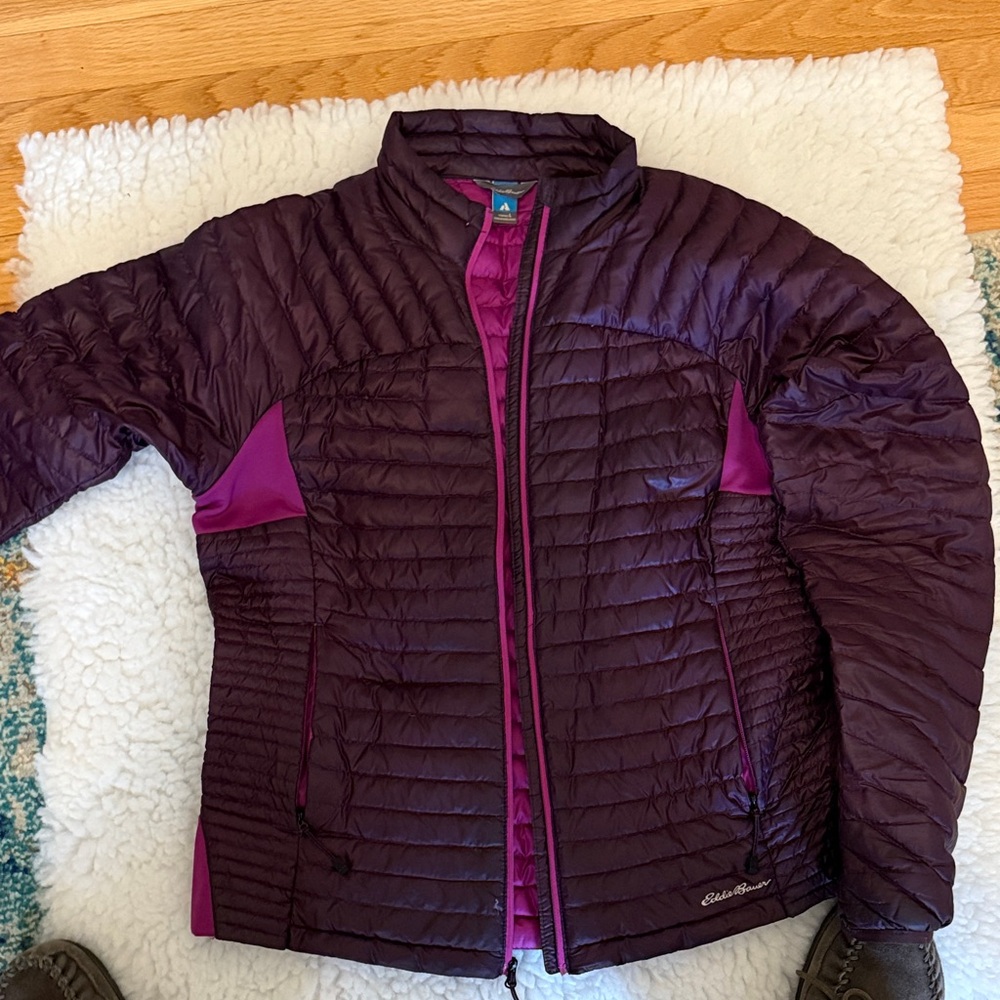 Eddie Bauer Women's Dark Purple Puffer Jacket